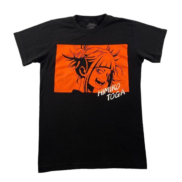 My Hero Academia Himiko Toga Graphic T-Shirt short Sleeve Mens Size M  Black - Picture 1 of 6